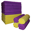 MICRFIBER EDGELESS CLOTH, 12 PURPLE/12 YELLOW